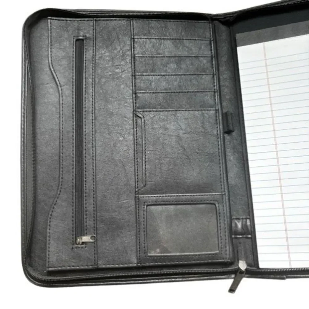 Penn State University iMBA Zippered Portfolio Padfolio Organizer Black Leeds